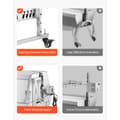 Miniatyrbild 5 av 11: Rotisserie BBQ Grill, Roaster Spit, 60W, 286 LBS, för Gris, Lamm, Kycklingstek