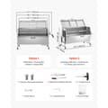Miniatyrbild 7 av 11: Rotisserie BBQ Grill, Roaster Spit, 60W, 286 LBS, för Gris, Lamm, Kycklingstek
