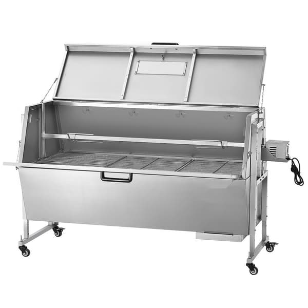 Rotisserie BBQ Grill, Roaster Spit, 60W, 286 LBS, för Gris, Lamm, Kycklingstek