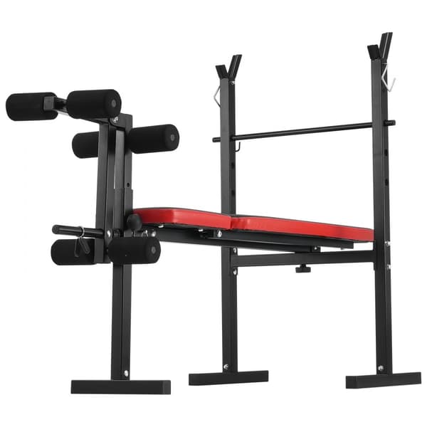 Vægtbænk til Sit Ups, Justerbar Sammenfoldelig Hjemmegymnastik, Robust design, Pladsbesparende, Effektiv styrketræning