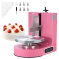 Miniatyrbild 1 av 11: Tårtdekorationsmaskin, Tårtfrosting Spridare, Anpassad för 4 till 12 Tårtor, Färg Rosa