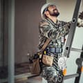Miniatyrbillede 8 af 11: Multifunktionel Foldestige 7-i-1, 5 Trin, 19 fod rækkevidde, stabil og holdbar, perfekt til hjem og arbejde