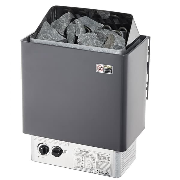 8KW Elektrisk Saunaovne, Indbygget Styring, Ideel til 8-12 m³ Hjemmespa, Energibesparende, Hurtig Opvarmning