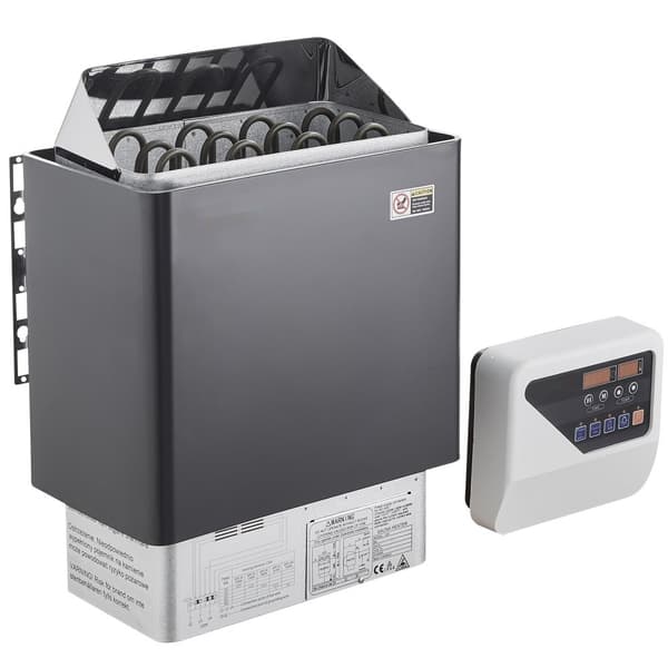 6KW Elektrisk Bastuvärmare, Spis med Digital Kontroller, för 5-9 m³ Hem Spa