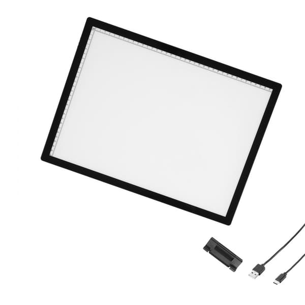 A3 LED-Valolevy, Ladattava Tracing Pad, 6-Tasoinen Kirkkaudensäätö