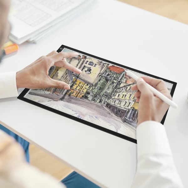 A3 LED Lightboard, USB-drivet Ritplatta, 3 Nivåer Dimbar Ljusstyrka