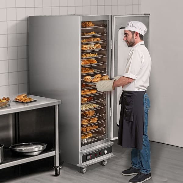 Hot Box Madvarmer, 16-lags koncessionsvarmeskab, vandbakke, energieffektiv, holdbar konstruktion, ideel til restauranter