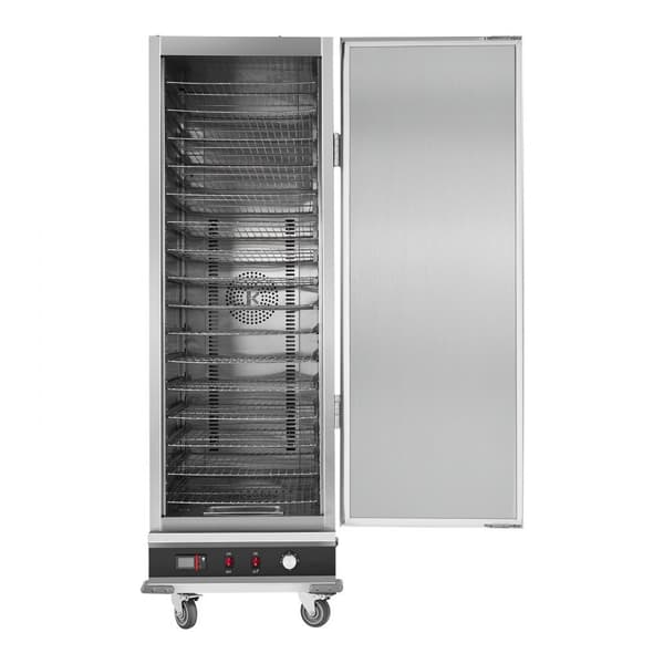 Hot Box Madvarmer 16-lags koncessionsskab, vandafløb, energieffektiv design, hurtig opvarmning, store kapacitet