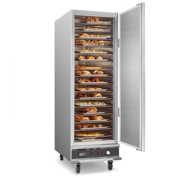 Hot Box Madvarmer 16-lags koncessionsskab, vandafløb, energieffektiv design, hurtig opvarmning, store kapacitet