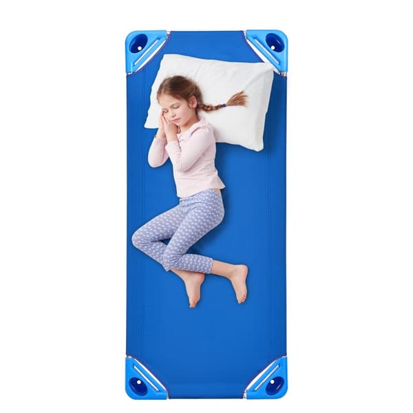 Lastensänky Pinottava, 132x58 cm, Siniset päiväsängyt lapsille, 4 kpl pakkaus
