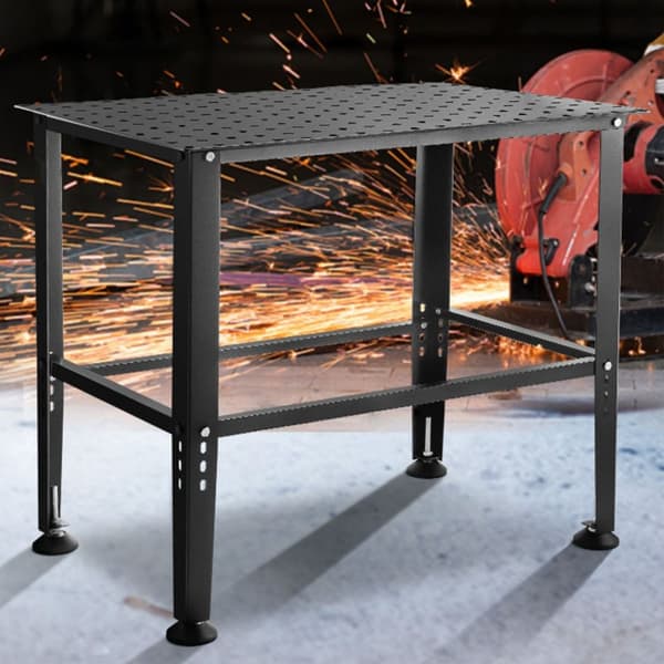 Svejsebord 36 x 24, 800LBS arbejdsbord, robust design, beslagshuller for øget fleksibilitet