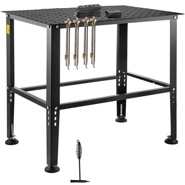 Svejsebord 36 x 24, 800LBS arbejdsbord, robust design, beslagshuller for øget fleksibilitet