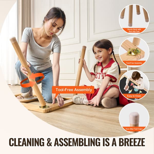 Barns Sensoriska Bord & Stol Set, Sand- och Vattenlekbord, Med 2 Förvaringsfack
