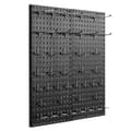 Pikkukuva 1 / 11: Metallinen Reikälevy Paneelit 2 kpl, 24 x 12, Seinäorganisaattori Autotallityökaluille