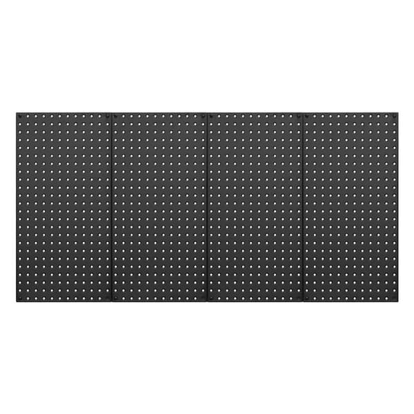 Metallinen reikälevypaneeli, 4 paneelia 24x12, Seinäjärjestäjä autotallityökaluille, kestävä ja helppo asentaa