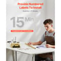 Miniatyrbillede 5 af 11: Metal Bue Baggrundsstand Sæt, 3 Stander, Premium Gaze, elegant design, perfekt til bryllupsevents