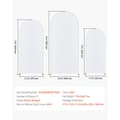 Miniatyrbillede 7 af 11: Metal Bue Baggrundsstand Sæt, 3 Stander, Premium Gaze, elegant design, perfekt til bryllupsevents