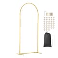 Miniatyrbillede 9 af 11: Metal Bue Baggrundsstand Sæt, 3 Stander, Premium Gaze, elegant design, perfekt til bryllupsevents