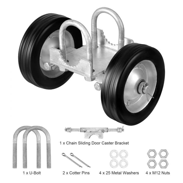 Glidegrind Set 6, Justerbar tung drift rullande hårdvara, 600 lbs belastning