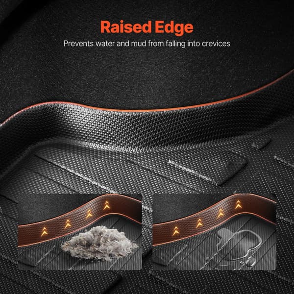 Cargo Mat TPE, Custom Fit til Toyota Camry 2018-2025, all weather, holdbar, skridsikkert design, nem installation