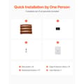 Miniatyrbild 5 av 11: Metall Upphöjd Trädgårdssäng 2x1 Fot, 3-Pack, Utomhus Galvaniserad Plantering, Perfekt för Träsäd