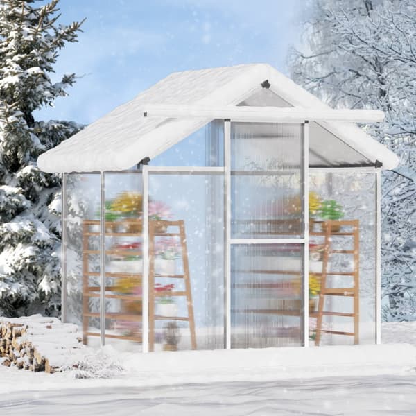 Polykarbonatväxthus 6x4 Ft, Utomhus Walk-in Växthus, För Trädgårdsanvändning
