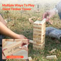 Miniatyrbild 2 av 11: Tumbling Timber Leksak, 54 Block Tumbling Tower Spel, Furukasse, Tillverkad av Trä
