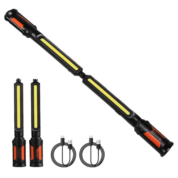 Underhood Arbejdslys, 1450LM LED, Magnetisk & Genopladelig, 4400mAh batteri, lysstærk og praktisk til rejsebrug