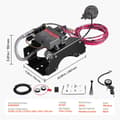 Miniatyrbillede 7 af 11: Air Shock Controller 12V 100PSI, Trådløs Luftkompressor, Indbygget, Hurtig Luftfyldning, Kompakt Design
