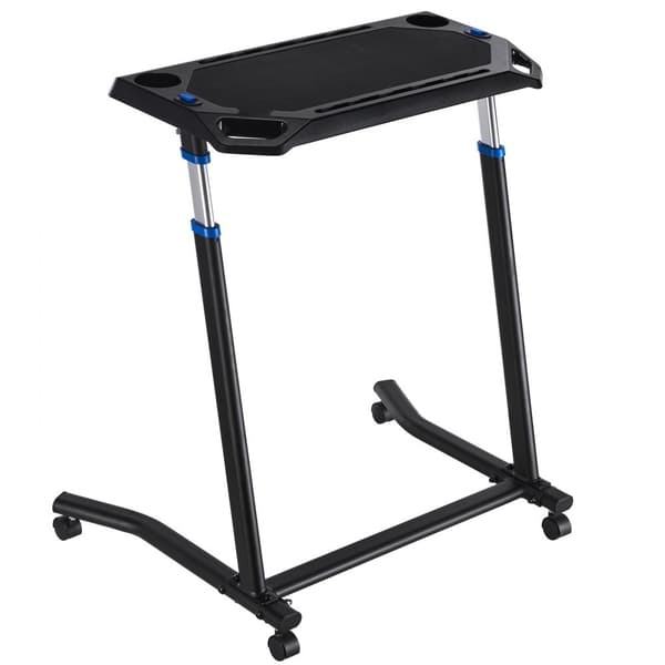 Mobilt Cykelbord, Hopfällbart Bike Trainer, Träningsbord med låsbart hjul, robust och lätt att förvara
