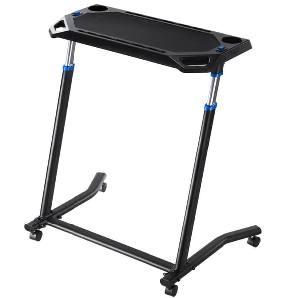 Mobilt Cykelbord, Hopfällbart Bike Trainer, Träningsbord med låsbart hjul, robust och lätt att förvara