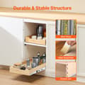 Miniatyrbillede 2 af 11: Utrækbar Skab Organizer, Blødt Lukke, Træskuffe 14B x 21D, pladsbesparende, nem installation, moderne design