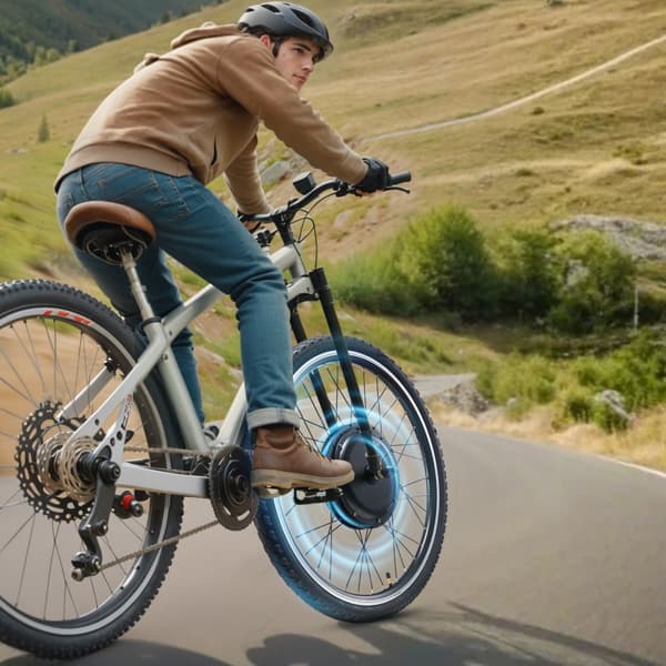 1000W Elcykelkonverteringskit, 48V 26 Framhjulsmotor, Passar Elcykelnav