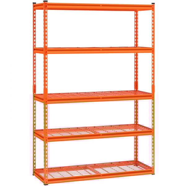 Justerbare opbevaringshylder 5 etager, Heavy Duty Garagereol, 2500 lbs kapacitet, ideel til garage og opbevaring