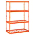 Miniatyrbillede 10 af 11: Opbevaringshylder 4 Etager, Justerbar Heavy Duty Garagereol, 2400 lbs kapacitet, robuste metallrammer, let at montere