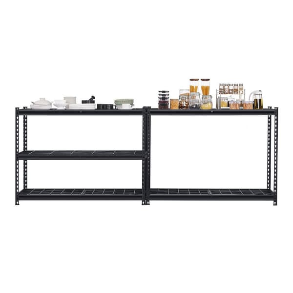 Förvaringshyllor, 5-vånings Garagehylla, Justerbar, Kraftig, Kapacitet 3000 lbs