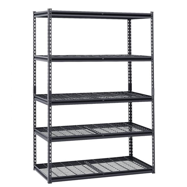 Opbevaringshylder 5 Etager, Justerbar Heavy Duty Garagereol, 3000 lbs kapacitet, robust konstruktion, nem montering