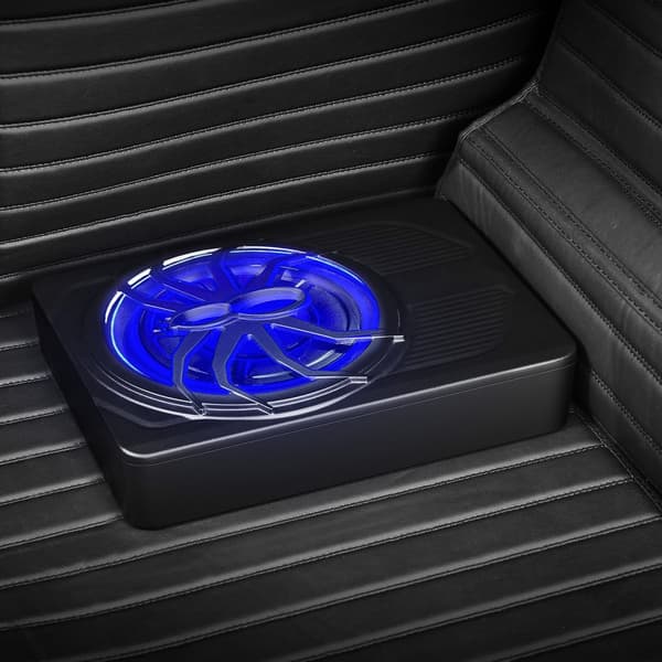 10 Bilsubwoofer för Undersäte, 440W, Blått Ambientljus, Högeffektivt Subwoofersystem