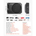 Miniatyrbillede 7 af 11: 8 800 W under sædet bil subwoofer, slankt drevet subwoofer system, høj kvalitet bas, ideel til bil og lastbil