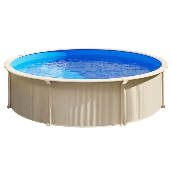 Rund Pool Liner 15ft, Unibead Pool Liner, 47in Væghøjde, Ensfarvet
