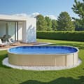 Miniatyrbillede 8 af 11: Oval Pool Liner 15x30ft, Unibead Stil Pool Liner, 52in Væg Højde
