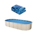 Miniatyrbillede 1 af 11: Oval Pool Liner 15x30ft, Unibead Stil Pool Liner, 52in Væg Højde