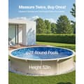 Miniatyrbillede 3 af 11: Rund Pool Liner 21ft, Unibead Stil, 52in væghøjde, højkvalitets materiale, lang levetid