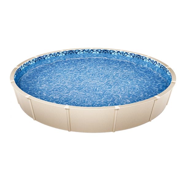 Rund Pool Liner 21ft, Unibead Stil, 52in væghøjde, højkvalitets materiale, lang levetid