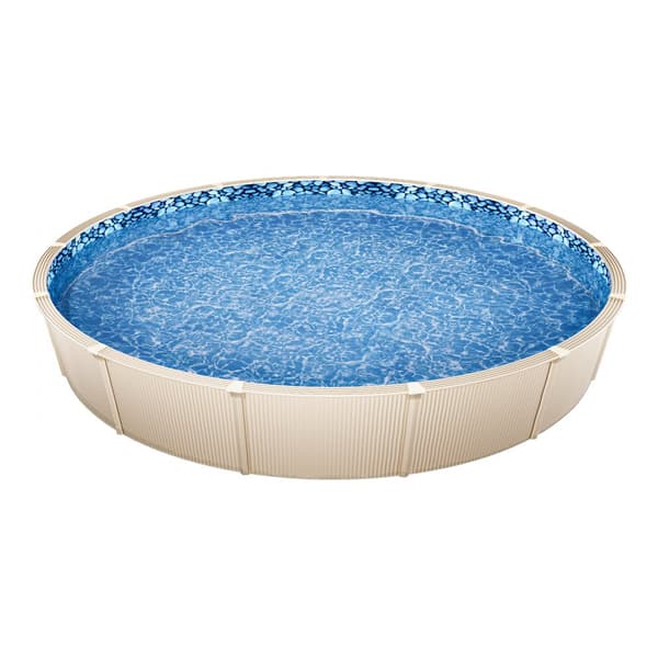 Rund Pool Liner 21ft, Unibead Stil, 52in væghøjde, højkvalitets materiale, lang levetid