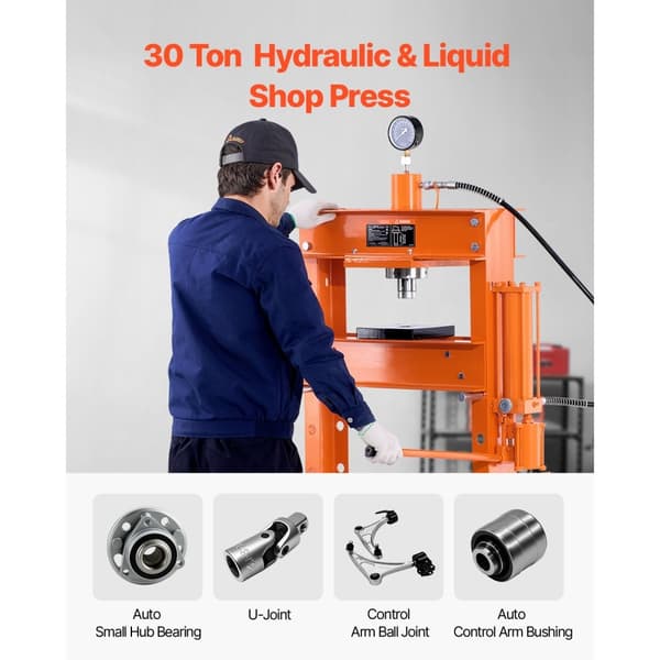 30 T:n Hydraulinen Puristin, Kauppapuristin, Puristuslevyllä Taivutukseen