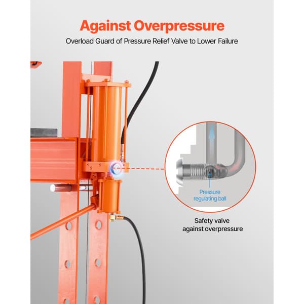 50 T Hydraulipuristin, Shop Press malli, puristuslevyllä taivutusta ja vaihdettava teho varten