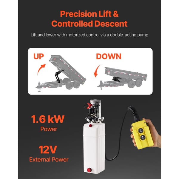 Hydraulisk Sakseløftesæt 10 T, Hydraulisk Dumperløftesæt, Teknologi Til Dumpertrailere