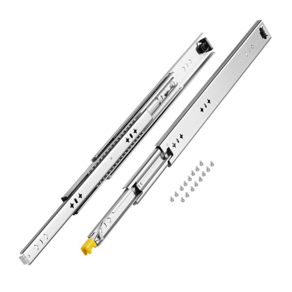 1 Par 16-60i Soft-Close Skuffespor, Kugleleje Fuld Forlængelse, Glat Lukning, Let Installering