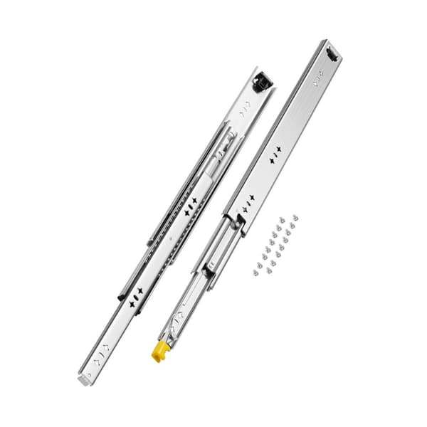 1 Par 16-60i Soft-Close Skuffespor, Kugleleje Fuld Forlængelse, Glat Lukning, Let Installering